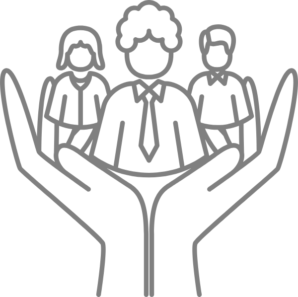 Grupo de personas sonrientes juntos

